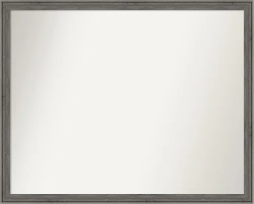 Miniatura 203 de Amanti Art Espejo personalizado, espejo de baño gris plomo a rayas, espejo de pared o espejo de tocador de baño sobre el fregadero