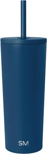 Miniatura 22 de Simple Modern- Vaso con aislamiento, c/tapa y pajilla Taza de viaje Botella de agua de ac. inox. reutilizable Unisex Colecc. Classic 24 oz