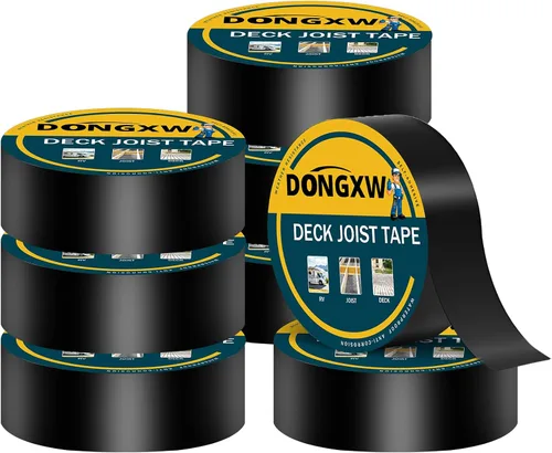 Miniatura 10 de Dongxw Cinta de viguetas para cubiertas, 2 pulgadas x 50 pies, impermeable, cinta adhesiva de butilo para viguetas y vigas de madera, paquete de 6