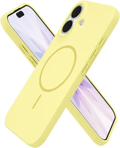 Miniatura 132 de oakxco Funda de silicona Mag Safe para iPhone 17 Pro Max, funda magnética delgada y fina compatible con carga inalámbrica MagSafe, bonita funda Negro