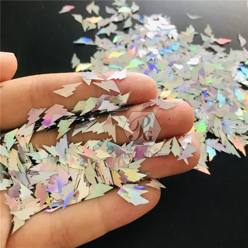 Miniatura 2 de Paquete de 0.35 onzas por paquete, astilla de 0.47 pulgadas con purpurina de huesos grandes, para festivales, rave, maquillaje, rostro, cuerpo