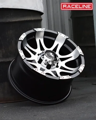 Miniatura 2 de Raceline Wheels 982 RAPTOR - Espejo de rueda color negro, 17 x 9 pulgadas, 6 x 139.7, patrón de perno de 0.000 in de compensación/(5 pulgadas B/S) 8
