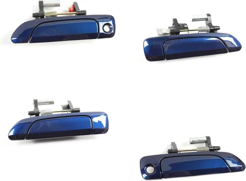 ADVANCE IGNITION Compatible con Honda Front and Rear 2001-2005 Civic Blue B96P - Manija exterior exterior para puerta, 4 unidades, 2001, 2002, 2003,