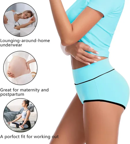 Miniatura 4 de Migbean Ropa interior de cintura alta para mujer, ropa interior para mujer, bragas para mujer, ropa interior de talla grande para mujer, bragas