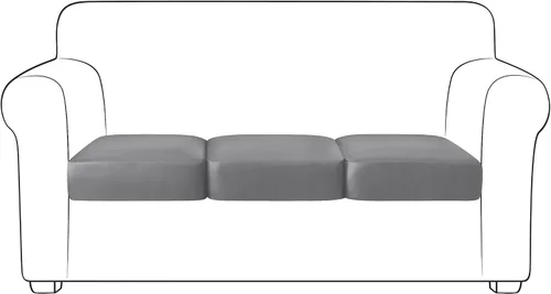 Miniatura 33 de Yates Home Funda de cojín de piel sintética para sofá, impermeable, elástica, para asiento de caravana, sofá biplaza, protector de muebles, funda