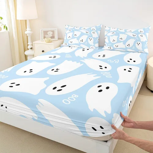 Miniatura 10 de Juego de ropa de cama con estampado de leopardo, tamaño individual, juego de cama de guepardo africano para decoración de dormitorio