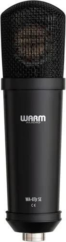 Miniatura 3 de Warm Audio WA-87jr SE Micrófono de condensador cardioide de diafragma grande, sonido de grado de estudio para voces, instrumentos, podcasts, negro