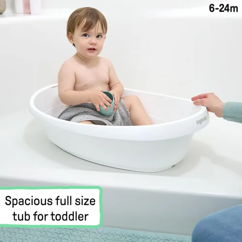 Miniatura 7 de Ingenuity Room to Soak - Bañera 4 en 1 para bebé, recién nacido a niño, eslinga ajustable de cobertura completa, asiento de apoyo, incluye 2 tazas