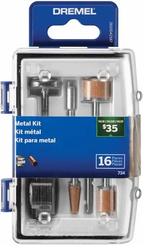 Dremel 734-01 Kit de accesorios metálicos de 16 piezas