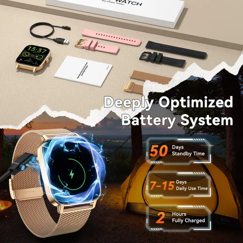 Miniatura 7 de Smart Watch for Women Android/iPhone: Fitness Tracker Smart Watches Rose Gold IP68 Waterproof Bluetooth Calls Answer&Make 1.85" Smartwatch Activity