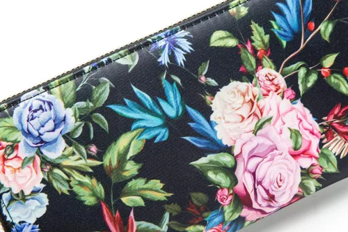 Miniatura 187 de Cartera de mano para mujer, estilo bohemio, con RFID, elegante, espaciosa con correa para viajes, capacidad para tarjetas, teléfono, dinero