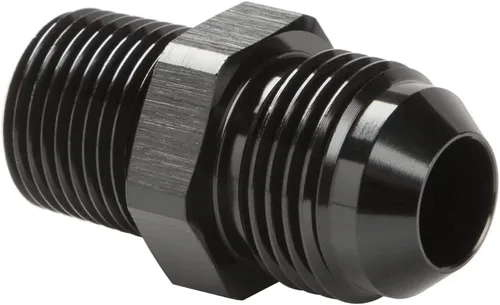 Miniatura 52 de 3AN macho Flare a 1/4 NPT tubo macho 90 grados codo adaptador unión aluminio negro