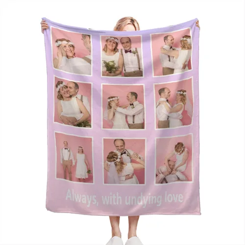 Miniatura 30 de Manta personalizada con texto fotográfico, manta de imagen personalizada para bebé, madre, padre, adultos, amigos, amantes, regalo personalizado