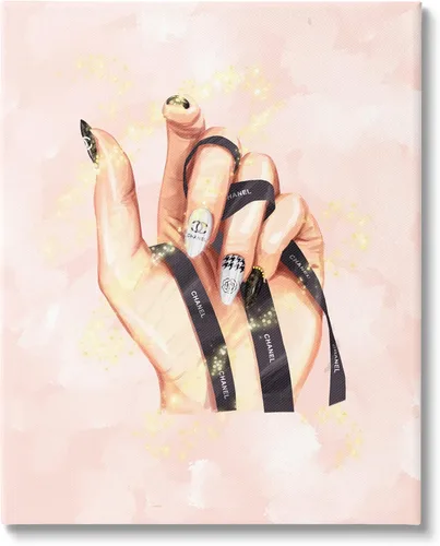 Miniatura 8 de Stupell Industries Esmalte de uñas glamuroso estilo de moda a mano, diseño de Ziwei Li