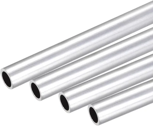Miniatura 28 de uxcell 6063 Tubo redondo de aluminio 0.236 in OD 0.118 in Diámetro interior 9.843 in Longitud Tubería 4 PC