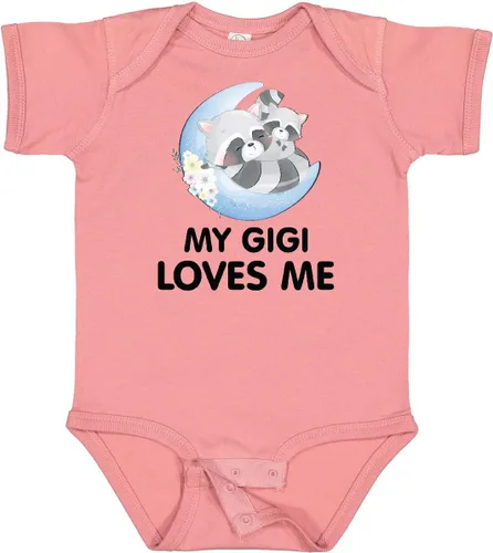 Miniatura 16 de inktastic Body de bebé Raccoon My Gigi Loves Me