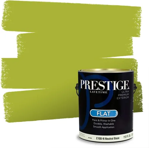Miniatura 207 de PRESTIGE Pinturas Pintura interior e imprimación en uno, 1 galón, cáscara de huevo, aventura