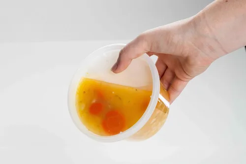 Miniatura 5 de Contenedores de plástico para comida Deli con tapas herméticas [50 juegos], paquete en combo pequeño antiderrames
