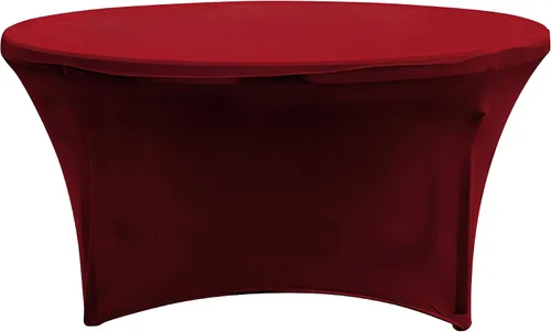 Miniatura 17 de Simply Elegant Mantel redondo ajustable de elastano Mantel para mesa de banquete, mantel de poliéster y elastano, para cumpleaños, quinceañera