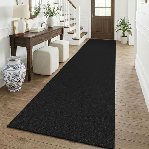 Miniatura 50 de KOZYFLY - Tapetes para entrada, lavable, tejido, con respaldo de goma antideslizante, de algodón, interiores, cocina, entrada, vestíbulo y puerta