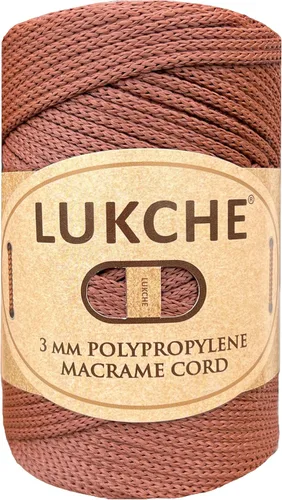 Miniatura 64 de Cordón de macramé de poliéster premium de 3 mm (134.72 metros), (250 g) 100% cuerda de macramé de polipropileno, hilo de crochet de macramé colorido
