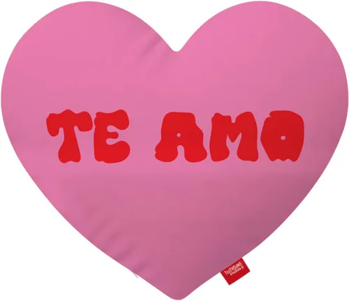 Miniatura 10 de Ay Papi - Funda de almohada de poliéster con forma de corazón de 15 x 15 pulgadas (relleno/relleno no incluido), diseño de corazón latino con tema