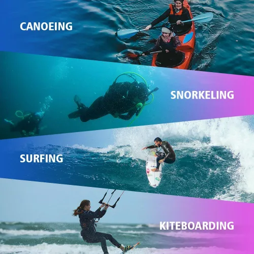 Miniatura 5 de Traje de neopreno de cuerpo completo para mujer de 0.118 pulgadas (0.118 in), con cremallera frontal, para buceo, esnórquel, surf, natación