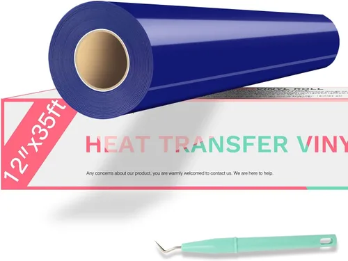 Miniatura 21 de HTVRONT - Rollo de vinilo de transferencia de calor 12 x 35 pies, vinilo amarillo HTV para camisas, vinilo para Cricut y Cameo, fácil de cortar