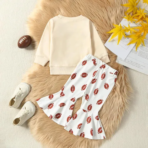 Miniatura 20 de Traje de Halloween para bebé niña, manga larga, cuello redondo, letras de fantasma, parte superior con estampado de fantasma, parte inferior