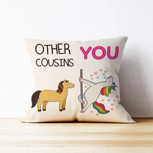 Miniatura 3 de Mancheng-zi Regalos para primas: fundas de almohada divertidas para primas (18 x 18) para primas mujeres