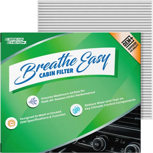 Miniatura 17 de Spearhead OEM+ Filtro de aire de cabina Particulate Breathe Easy Compatible con 2015-17 Chrysler 200, 2014-18 Cherokee como OEM Proporciona