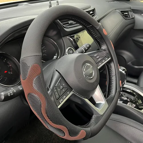 Miniatura 32 de PINCTROT Comfy Grip - Funda para volante, diseño antideslizante, universal de 14.5-15 pulgadas (blanco silicona)