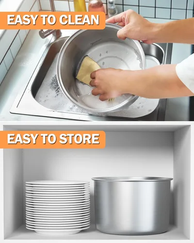 Miniatura 6 de Cook N Home - Olla palomera Aluminio cepillado