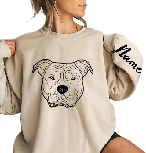 Miniatura 4 de Regalos personalizados para amantes de los perros, sudadera de perro para mujer, camisas de mamá para mujer