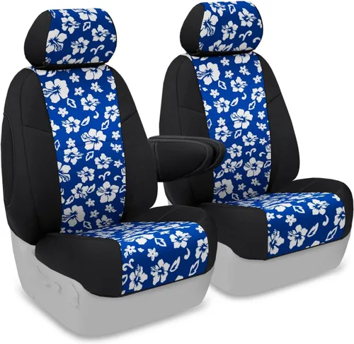 Miniatura 33 de Coverking Custom Fit Center 50/50 - Funda de asiento de cubo para modelos seleccionados Chevrolet Suburban - Neopreno (negro)