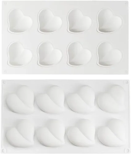 Miniatura 4 de Molde de silicona para chocolate con forma de corazón, accesorios para tartas, moldes de cocina, cubitos de hielo, galletas, pastelería, molde