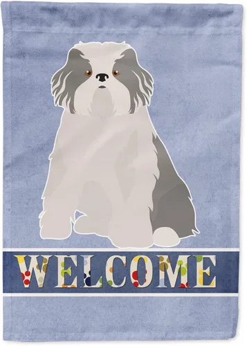 Miniatura 35 de Caroline's Treasures CK3647CHF - Bandera de bienvenida con diseño de bulldog francés, manga grande, para porche, para colgar en la pared, poliéster