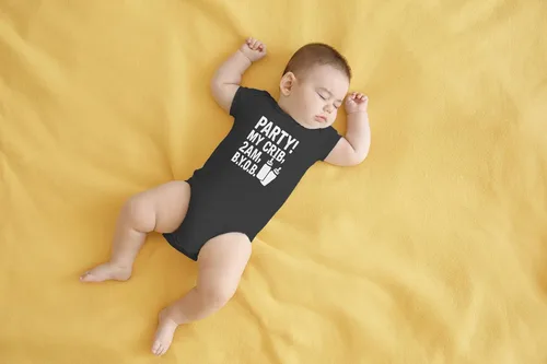 Miniatura 15 de AW Fashions ¡Party! My Crib, 2 AM, B.Y.O.B. - Body para bebé recién nacido, ropa para bebé niña o niño