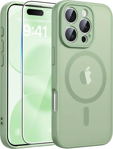Miniatura 175 de FNTCASE - Funda para iPhone 16 Pro: magnética, mate, translúcida, de grado militar, protectora contra caídas, resistente, fina, duradera y a prueba