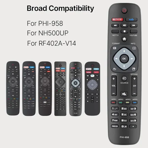 Miniatura 3 de Mando a distancia universal para Philips Smart TV, mando a distancia NH500UP PHI-958 NH500UW NH503UP para televisores LED LCD HDTV 2K 4K UHD