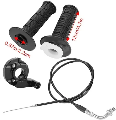 Miniatura 7 de Anxingo Kit de mango de acelerador giratorio de 7/8 pulgadas con mango de agarre para cable de acelerador, para motocross, cuatrimotos, cuatrimotos