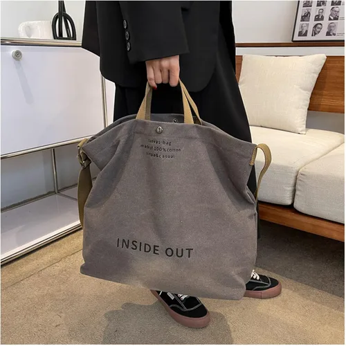 Miniatura 4 de UICIOP Bolsos de lona para mujer, bolso de trabajo casual para hombro, bolso cruzado con asa superior, bolsos cruzados