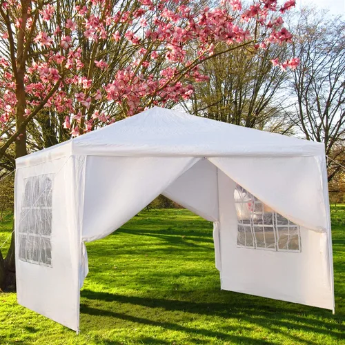 Miniatura 8 de Toldo de Gazebo para Exteriores, Carpa para Fiestas de Boda, Tienda de Refugio para Campamento, Refugio Instantáneo Comercial, Tienda Impermeable