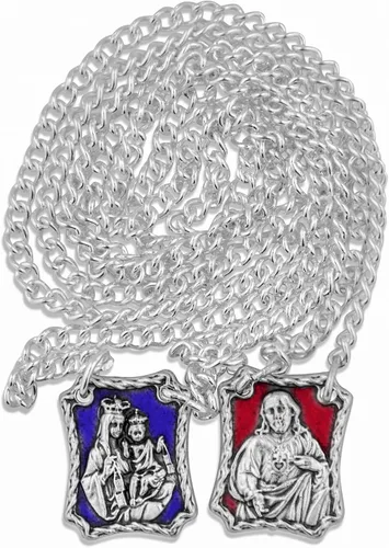 Miniatura 2 de Venerare Escapulario de metal Nuestra Señora del Monte Carmelo