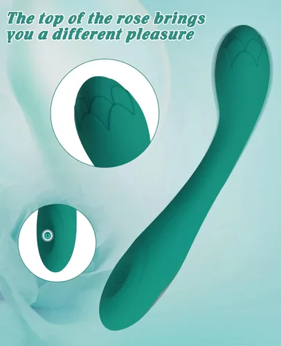 Miniatura 3 de Alovegarden Potente vibrador de rosa para el punto G del clítoris, estimulador de clítoris impermeable con 10 modos de vibración, juguete sexual más