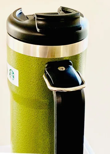 Miniatura 2 de Starbucks + Stanley Compromiso Militar Vaso de Acero Inoxidable Martillado de Doble Pared Con Asa