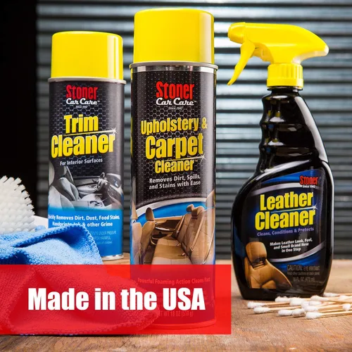 Miniatura 8 de Stoner Car Care 95400 Limpiador y acondicionador de cuero para limpiador interior de automóvil 3 en 1 para rehidratar, proteger y preservar