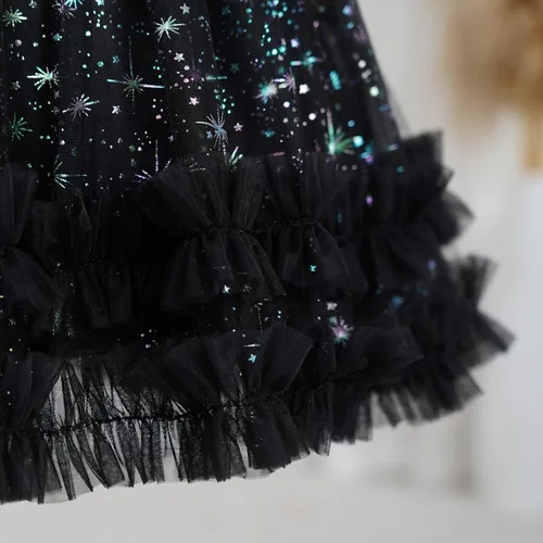 Miniatura 133 de IDOPIP Vestido tutú de terciopelo para niñas pequeñas, vestido de manga larga para princesa, Navidad, cumpleaños, fiesta, boda, vestidos de otoño e