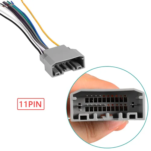Miniatura 2 de BASIKER Arnés de cableado de repuesto para radio de automóvil, apto para algunos vehículos Dodge Jeep Chrysler Adaptador de antena estéreo