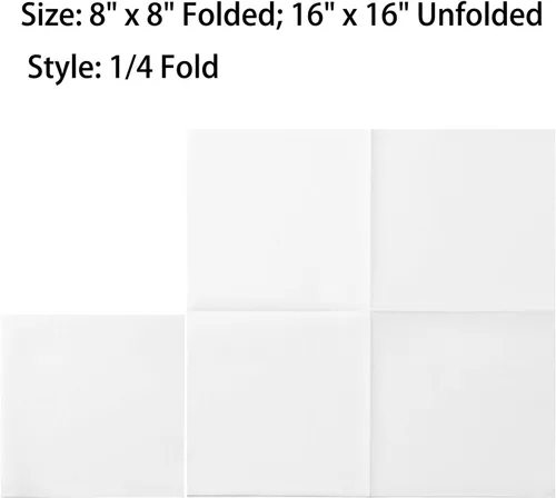 Miniatura 7 de MORGIANA 50 servilletas desechables, servilletas desechables de tacto de lino, servilletas blancas, servilletas de papel Airlaid, toallas
